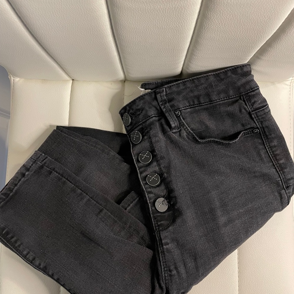 unpublished high waisted black jeans